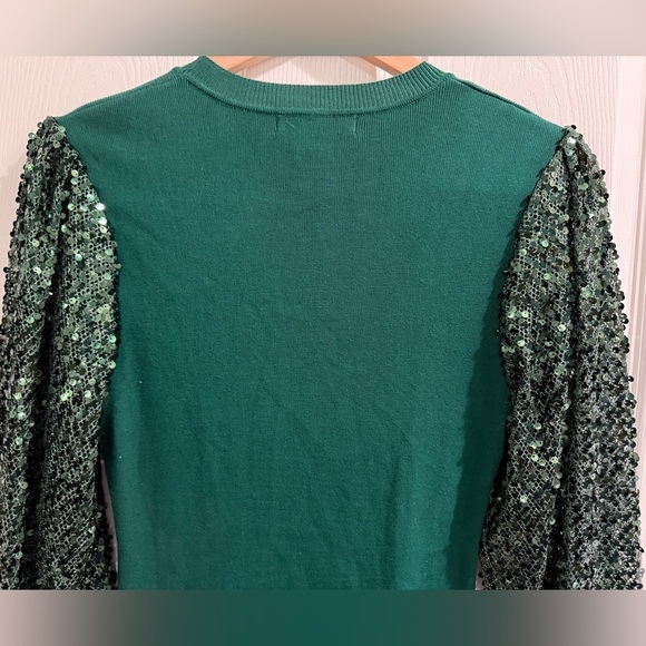 Flying Tomato Green Sequin Long Sleeve Dress Wicked Wizard of Oz - Picture 4 of 4